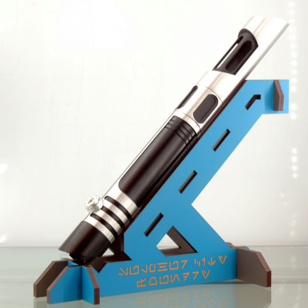 Uprise Light Saber Stand Blue Angled Shot
