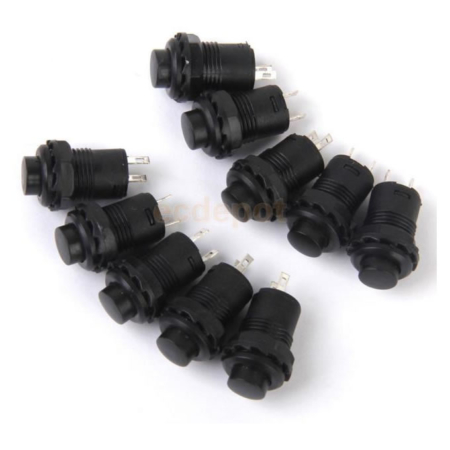 Black Plastic latching Switch