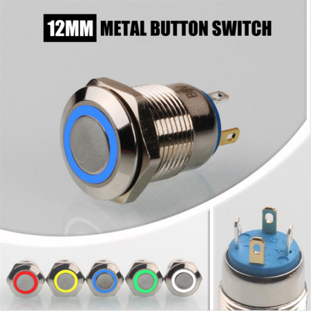 12mm-Metal-Push-Button-Switch-Red-Green